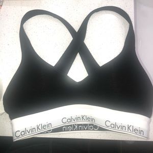 calvin klein padded push up sports bra